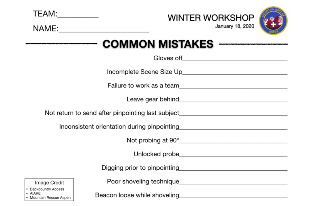 Companion Rescue Score Card